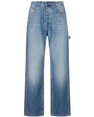 Barrow Logo-Embroidered Carpenter Jeans - Blue