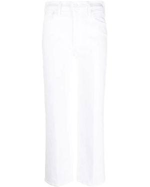 Mother Fairest Of Them All Straight-Leg Jeans - White