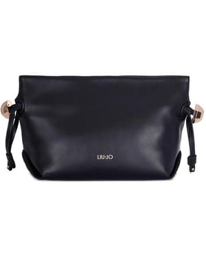 Liu Jo Bolso de mano con cordones y logo - Azul