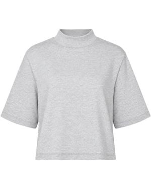 Club21 Collection Irene Mock-Neck T-Shirt - White