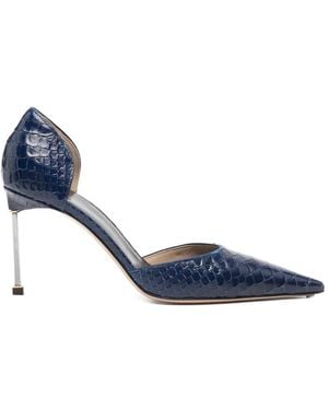 Tom Ford Spire D'Orsay Pumps Mit Kroko-Effekt - Blau