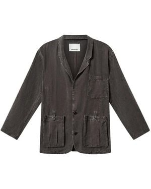 Isabel Marant Stan Buttoned Pocket Blazer - Grey