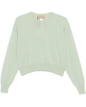 Twinset Ribbed-Trim Sweatshirt - Green