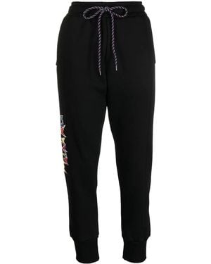 Mauna Kea Heritage Embroidered-Logo Track Trousers - Black