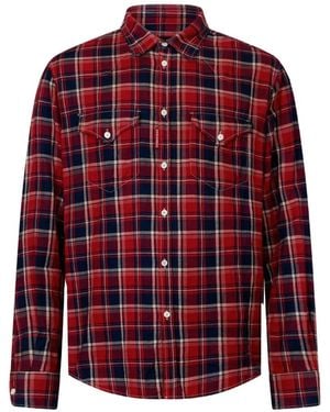 DSquared² Classic-Check Western Canadian Shirt - Red