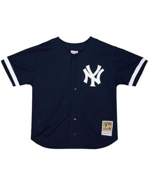 Mitchell & Ness "Mlb New York Yankees 1998 Bernie Williams" Baseball Jersey Top - Blue