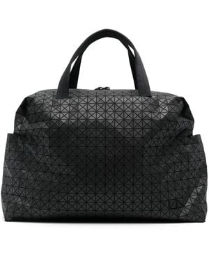 Issey Miyake ジオメトリックパネル ハンドバッグ - ブラック