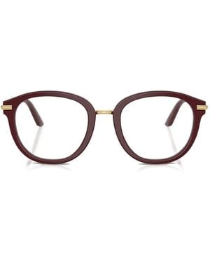 Dolce & Gabbana Gafas Con Montura Redonda - Rojo