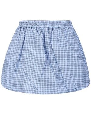 Baum und Pferdgarten Sanda Checked Mini Skirt - Blue
