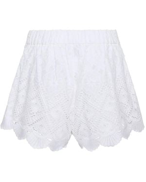 Cara Cara Trish Eyelet Shorts - White