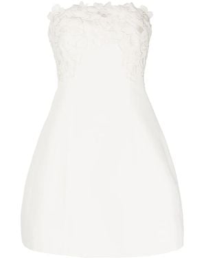 Sachin & Babi Alana Floral-Appliqué Mini Dress - White