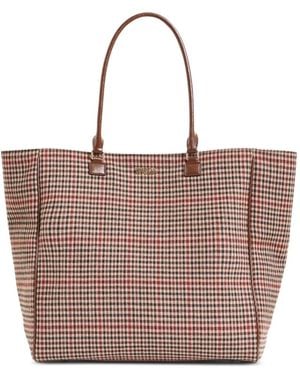 Essentiel Antwerp Inbox Checked-Pattern Shoulder Bag - Brown