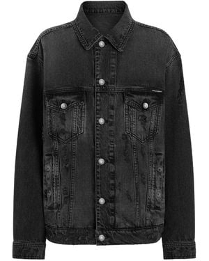 Dolce & Gabbana Buttoned Denim Jacket - Black