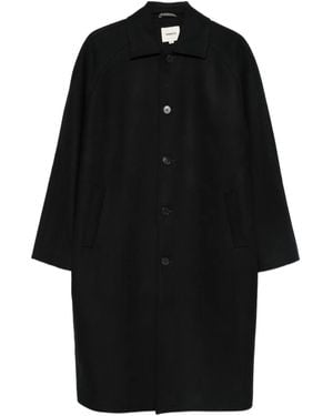 Noyoco Abrigo con manga raglán - Negro