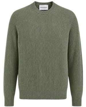 Amaranto Pull Côtelé À Manches Raglan - Green