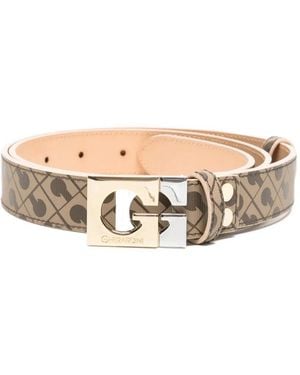 Gherardini Logo-Plaque Belt - Natural