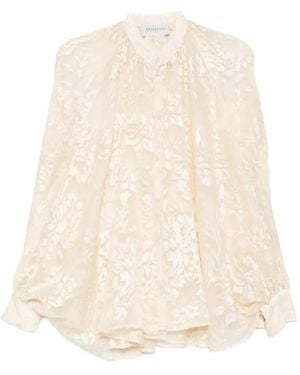 ERMANNO FIRENZE Floral Blouse - White