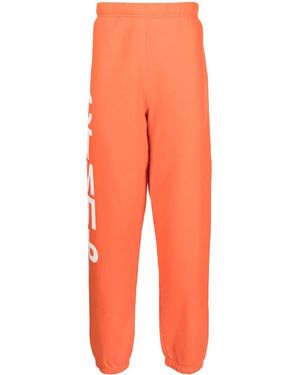 Heron Preston Стиль Logo-Print Track Pant - Orange