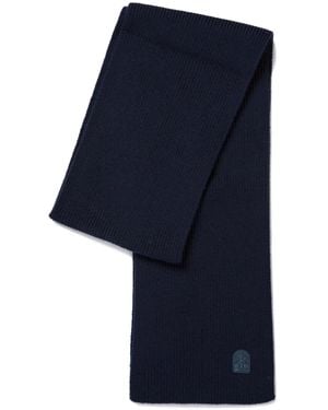 Parajumpers Ribbed Logo Scarf - Blue