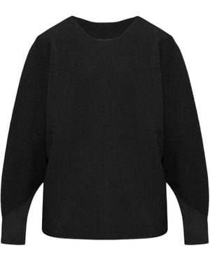 Homme Plissé Issey Miyake ラウンドネック プルオーバー - ブラック