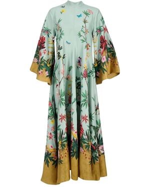 La DoubleJ Maxi-Jurk Met Lange Mouwen - Groen