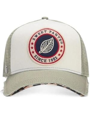 Sweet Pants Leopard-Print Mesh-Panel Cap - Grey