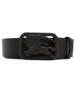 Burberry Reversible Check Rider Belt - Black