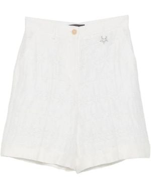 Lorena Antoniazzi Star-Plaque Shorts - White