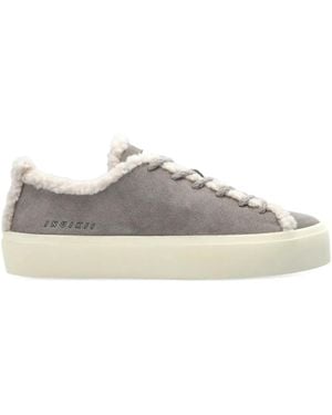 Inuikii Sneakers aus Wildleder mit Shearling - Grau