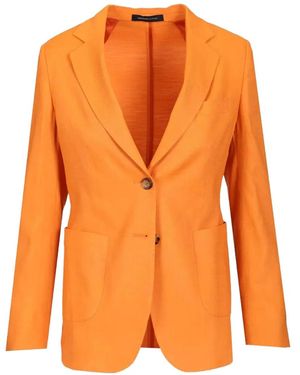 Latorre Single-Breasted Patch-Pocket Blazer - Orange