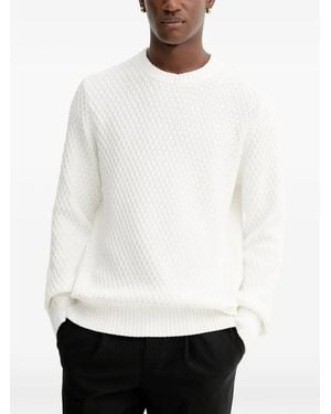 HUGO Textured sweater - Weiß