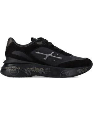 Premiata Moerund 7795 Logo-Print Sneakers - Black