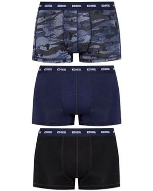 DIESEL 3-Pack Of Boxer Briefs 'Damien-Utlt-3Pack' - Blue