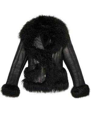 Blumarine Jacke Mit Druckknöpfen - Schwarz