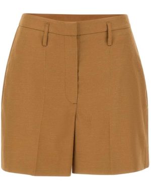 Herskind Shorts Villy Con Pieghe - Marrone