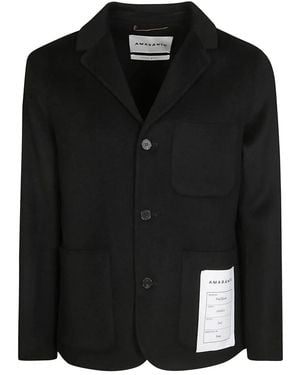 Amaranto Single-Breasted Blazer - Black
