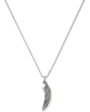 Emanuele Bicocchi Piuma Pendant Necklace - Metallic