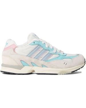 adidas スエードパネル スニーカー - ホワイト