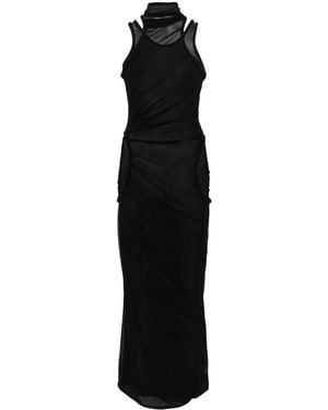 Coperni Mesh Maxi Dress - Black