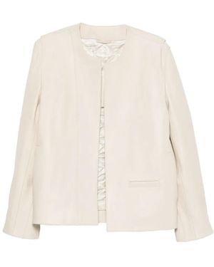 TOTEME Minimal Biker Jacket - Natural