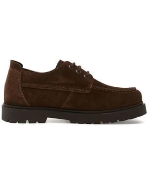 Birkenstock Moc Lace Derby Shoes - Brown