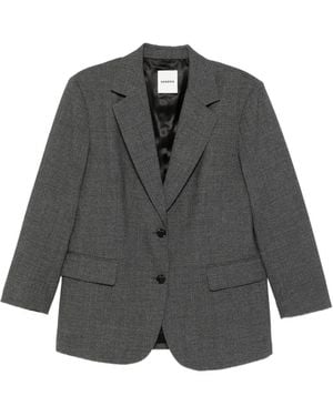 Sandro Blazer Aus Wolle - Grau