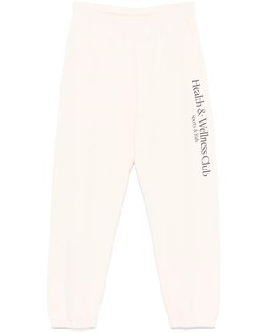 Sporty & Rich H&W Crest Track Pants - White