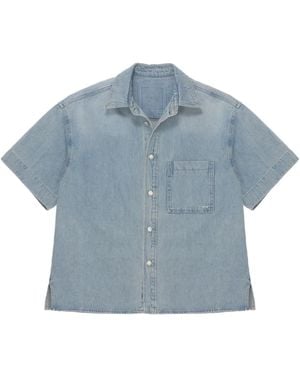 WOOYOUNGMI Denim Overhemd - Blauw