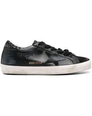 Golden Goose Super-Star Leather Trainers - Black