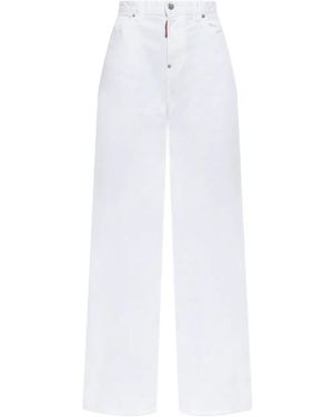 DSquared² Logo-Patch Jeans - White
