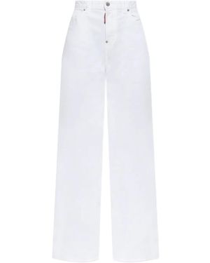 DSquared² Jeans mit Logo-Patch - Weiß