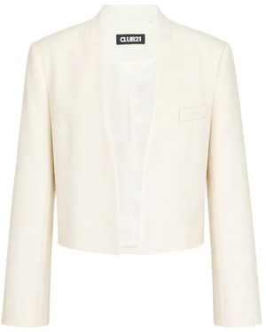 Club21 Collection Alba Cropped Jacket - White