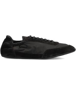 Prada Collapse suede-panel sneakers - Schwarz