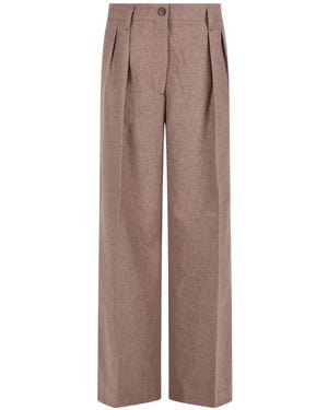 Filippa K Paloma Wide-Leg-Hose Mit Falten - Braun